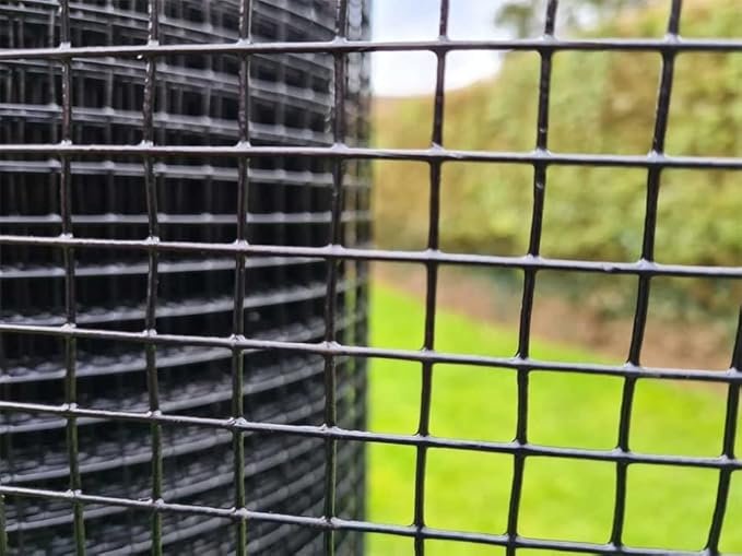 JHARIYA MS WELDMESH Wire Garden Fencing Iron net Jali Metal (Height 4FEET/Length 50 FEET) (Box Size 1''x1'')